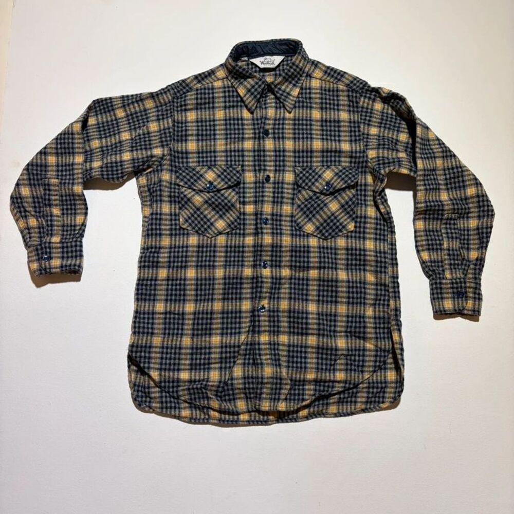 Vintage Woolrich Yellow and Blue Checked Shirt